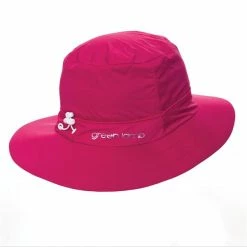 Green Lamb Germaine Waterproof Hat . Cerise