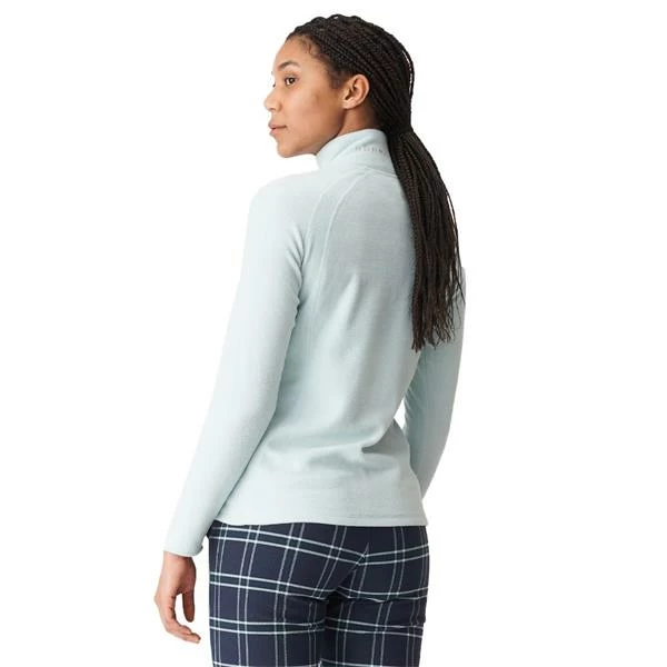 Rohnisch Ladies Amy Fleece ½ Zip Top Pastel Blue - Image 2