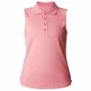 Rohnisch Ladies Rumi Sleeveless Polo Shirt Rose