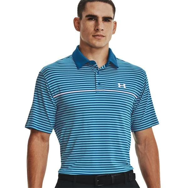Under Armour Gents Playoff 2.0 Polo Shirt Blue (900) - Image 3