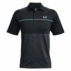 Under Armour Gents Playoff 2.0 Polo Shirt Black - Fresco Blue (046)