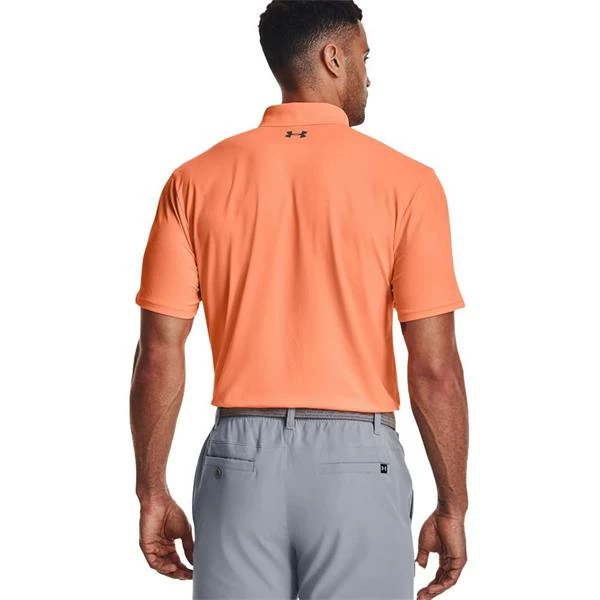Under Armour Gents Performance 2.0 Polo Shirt Afterglow - Pitch Grey (Orange 864) - Image 4