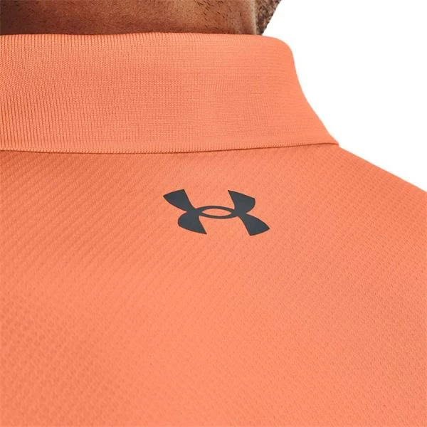 Under Armour Gents Performance 2.0 Polo Shirt Afterglow - Pitch Grey (Orange 864) - Image 6