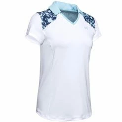 Under Armour Ladies Zinger Blocked Polo Shirt White (100)