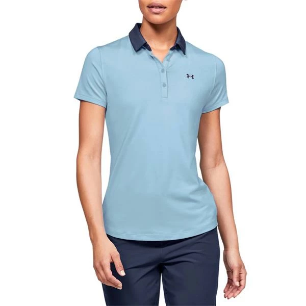Under Armour Ladies Zinger Polo Shirt Blue (494) - Image 3