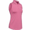 Under Armour Ladies Zinger Sleeveless Polo Shirt Lipstick (691)