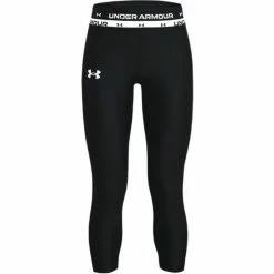 Under Armour Girls HeatGear Crops Youths Black (001)