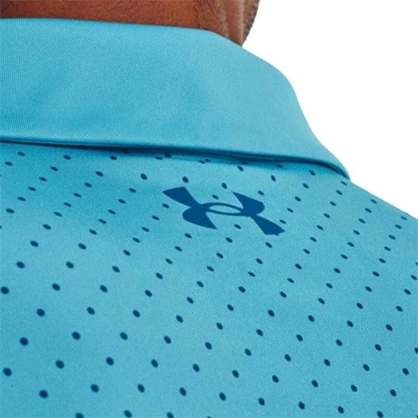 Under Armour Gents Performance Printed Polo Blue (481) - Image 6