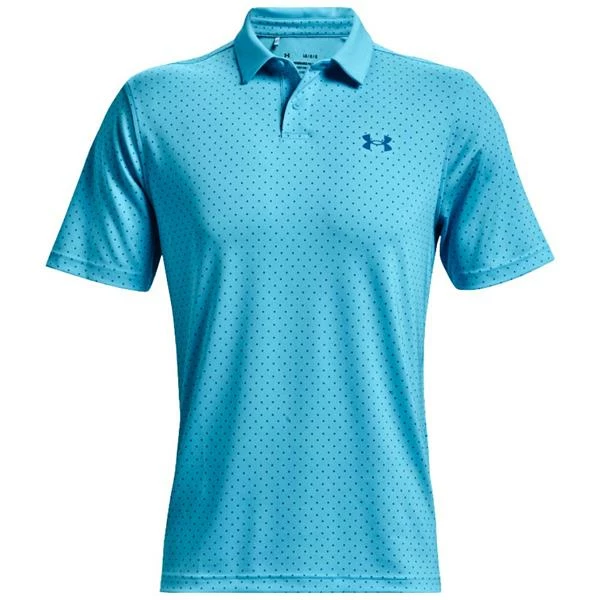Under Armour Gents Performance Printed Polo Blue (481)