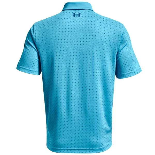 Under Armour Gents Performance Printed Polo Blue (481) - Image 2