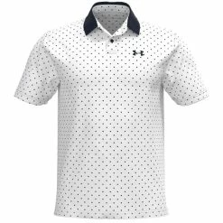Under Armour Gents Performance Printed Polo Shirt White (100)