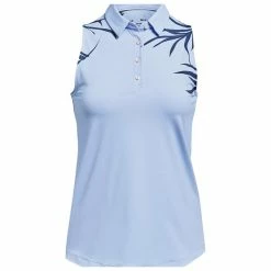 Under Armour Ladies Iso-Chill Sleeveless Polo Shirt Blue (438)