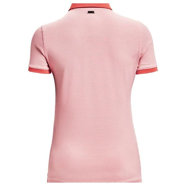 Under Armour Ladies Zinger Novelty Polo Shirt Pink (658) - Image 2