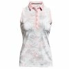 Under Armour Ladies Zinger Sleeveless Novelty Polo Shirt White (100)