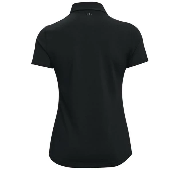 Under Armour Ladies Zinger Polo Shirt Black (001) - Image 2