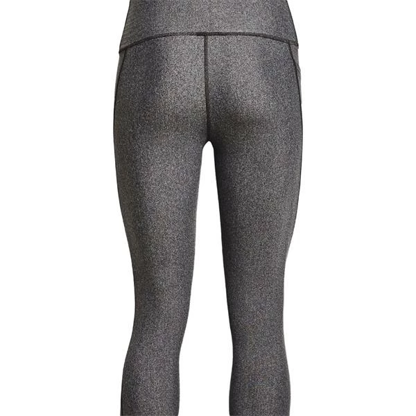Under Armour Ladies HeatGear® Armour No-Slip Waistband Capri Charcoal (019) - Image 2