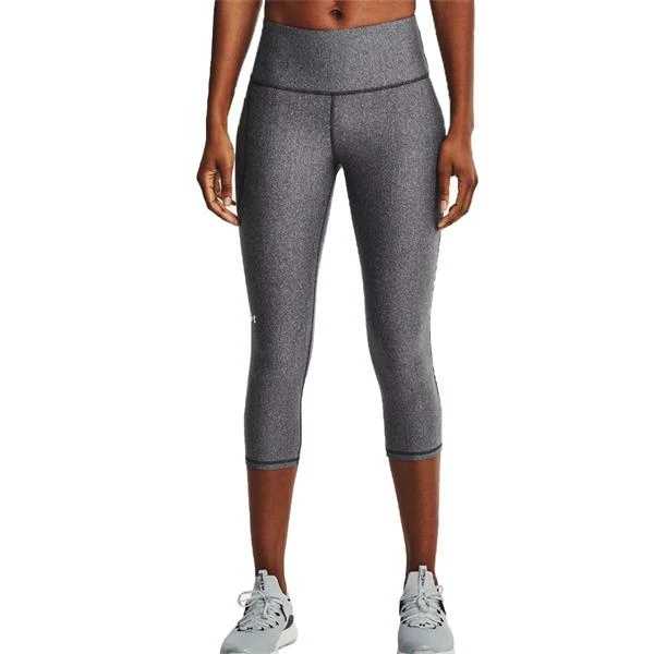 Under Armour Ladies HeatGear® Armour No-Slip Waistband Capri Charcoal (019) - Image 4