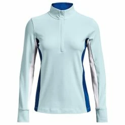 Under Armour Ladies Storm Midlayer ½ Zip Blue (Fuse Teal - White 469)