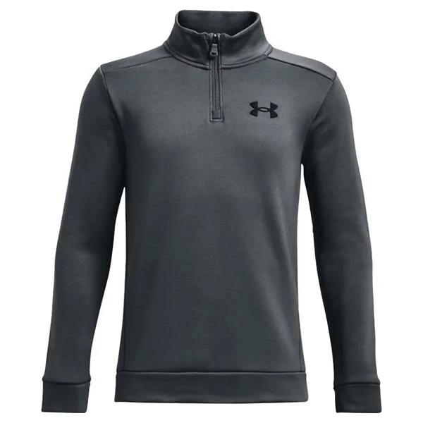 Under Armour Junior - Boys Armour Fleece ¼ Zip Top Youths Pitch Grey (012)