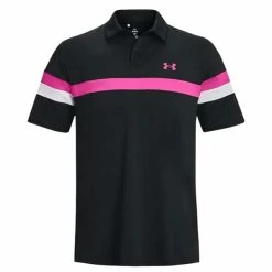 Under Armour Gents Tee To Green Color Block Polo Shirt Black (001)