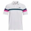 Under Armour Gents Tee To Green Color Block Polo Shirt White (100)