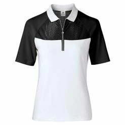 Daily Sports Ladies Domia 1/2 Sleeve Polo Shirt Black