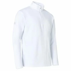 ABACUS Ladies Dunbar ½ Zip Fleece White