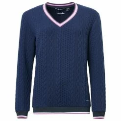 ABACUS Ladies Woburn Pullover Navy (300)
