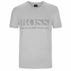 Boss Gents Cotton T-Shirt Grey