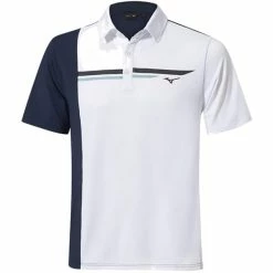 Mizuno Gents QD Elite Panel Polo Shirt White