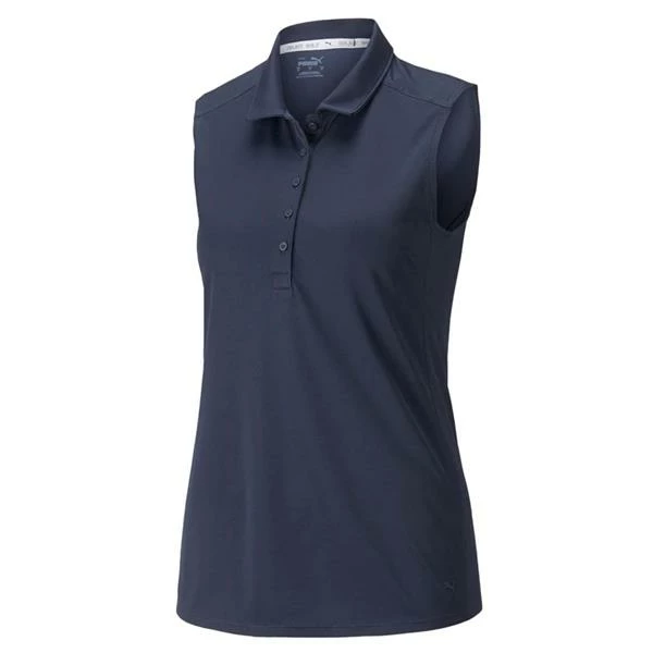 Puma Ladies Gamer Sleeveless Polo Navy Blazer