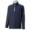 Puma Junior - Boys Gamer ¼ Zip Sweatshirt Navy Blazer - High Rise