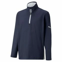 Puma Junior - Boys Gamer ¼ Zip Sweatshirt Navy Blazer - High Rise