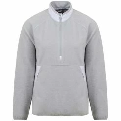 Puma Ladies Sherpa 1/4 Zip Top High Rise - Bright White