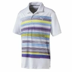 Puma Junior - Boys Baker Polo White - Nrgy Yellow