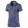 Puma Junior - Girls Floral Polo Shirt Youths Majesty