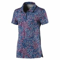 Puma Junior - Girls Floral Polo Shirt Youths Majesty