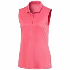 Puma Ladies Sleeveless Rotation Polo Georgia Peach
