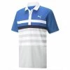Puma Gents MATTR One Way Polo Shirt Bright Cobalt - Bright White