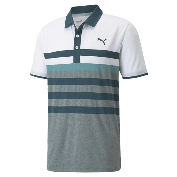 Puma Gents MATTR One Way Polo Shirt Bright White - High Rise