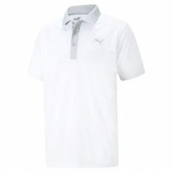 Puma Gents Gamer Polo Shirt Bright White - High Rise