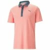 Puma Gents Gamer Polo Shirt Flamingo Pink - Evening Sky