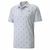 Puma Gents MATTR Moving Day Polo Grey - Orange