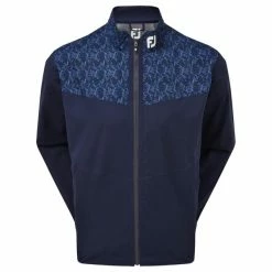 FootJoy Gents HydroLite Waterproof Jacket Navy - Marble Print