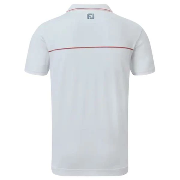 FootJoy Gents Small Details Pique Shirt White - Image 2