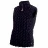 Green Lamb Ladies Katherine Fun Fur Gilet Navy