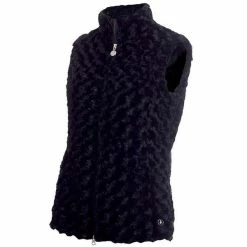 Green Lamb Ladies Katherine Fun Fur Gilet Navy