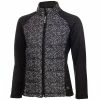Green Lamb Ladies Maggie Padded Printed Jacket Petal Black