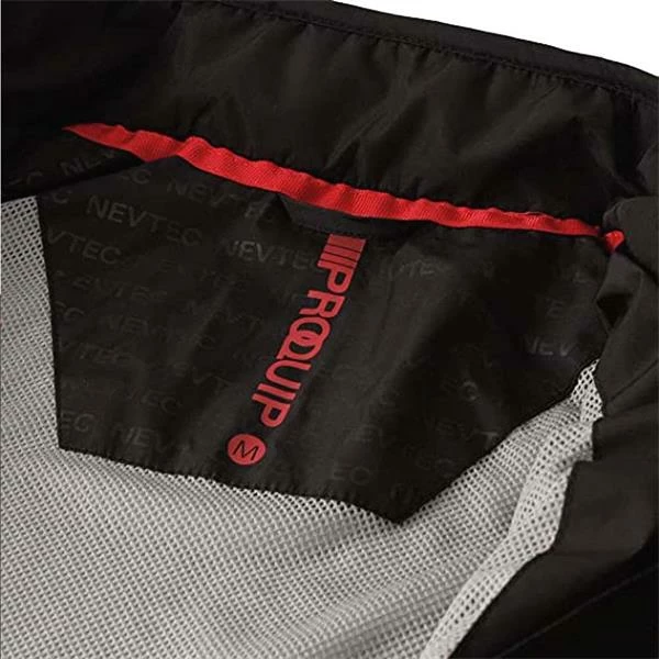 ProQuip Gents Aquatec Waterproof Jacket Black - Red - Image 4