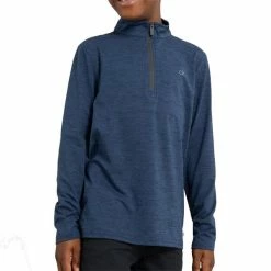 Calvin Klein Golf Kids Newport 1/2 Zip Top Navy - Marl